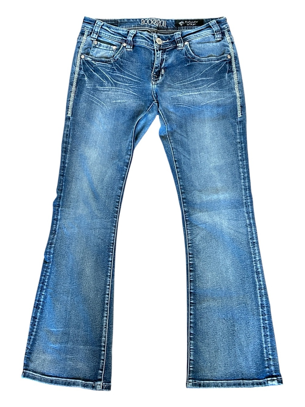 Rock  & Roll Cowgirl Rival Low Rise Bootcut Jeans